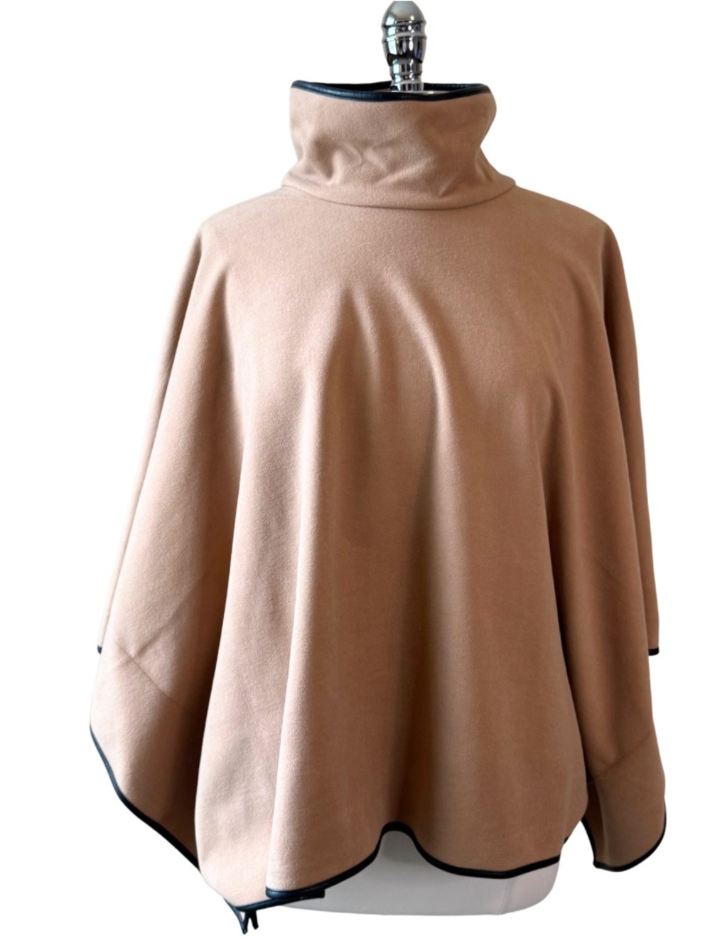 TUCKERNUCK Camel Tan Piper Poncho OS Leather Trim One Size